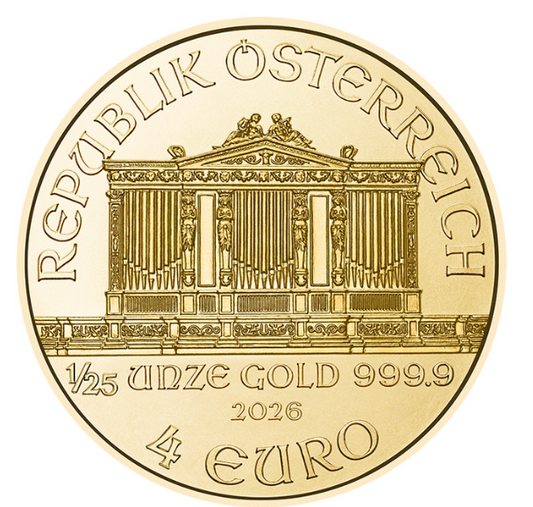 Österreich 1/25 oz Gold Philharmoniker 2026