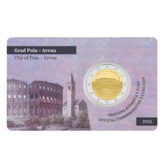 Kroatien 2€ 2025 - Pula Arena Coincard