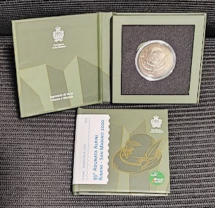 San Marino 10 Euro 2020 Alpini Gedenkmünze unzirkuliert