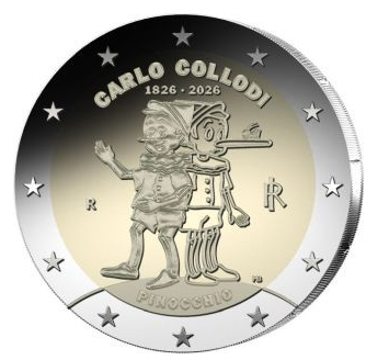 Italien 2 Euro Pinocchio 2026 Gedenkmünze