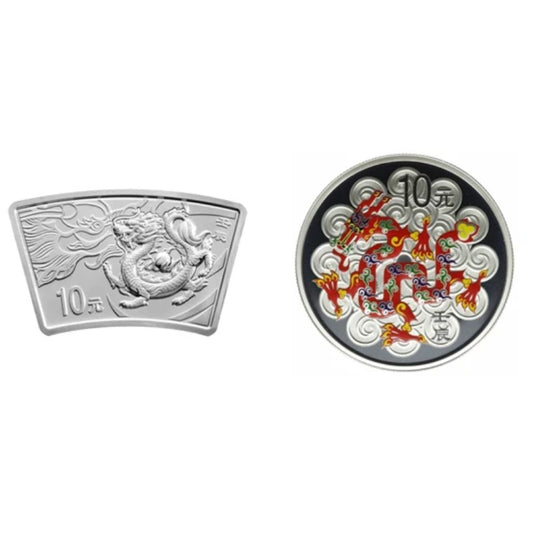 China - Lunar Drachen Set Fächer und Color 2012 PP