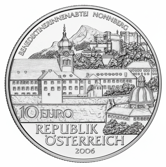 Österreich 10 Euro Abtei Nonnberg 2006 Silber PP