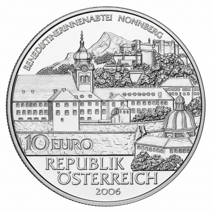 Österreich 10 Euro Abtei Nonnberg 2006 Silber PP