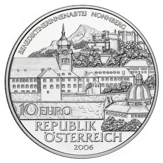 Österreich 10 Euro Abtei Nonnberg 2006 Silber PP