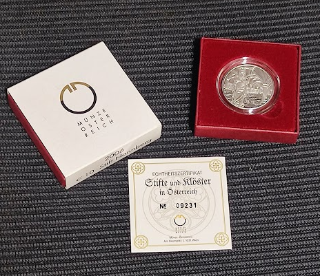 10 Euro Silber 2006 Stift Nonnberg PP