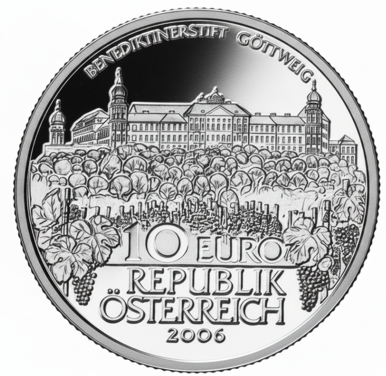 10 Euro Silber 2006 Stift Göttweig PP