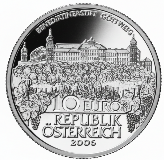 10 Euro Silber 2006 Stift Göttweig PP