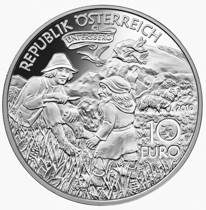 10 Euro Karl der Große im Untersberg 2010 Silber PP