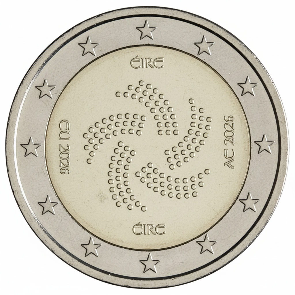 2 Euro Irland EU-Ratspräsidentschaft 2026 bankfrisch