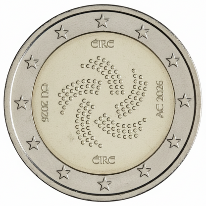2 Euro Irland EU-Ratspräsidentschaft 2026 bankfrisch