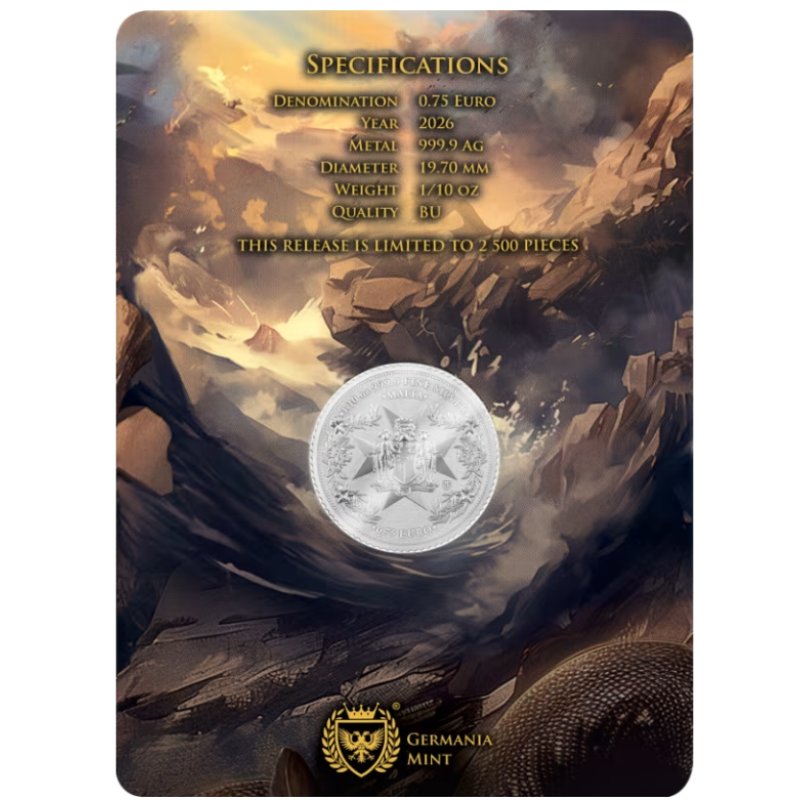 Malta Golden Eagle 2026 1/10 oz Silbermünze Coincard