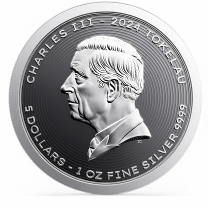 Tokelau Vivat Humanitas 2024 1 oz Silber 5 NZD Stempelglanz