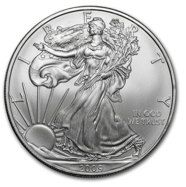 USA American Silver Eagle 2009 1 oz Silber BU in Kapsel