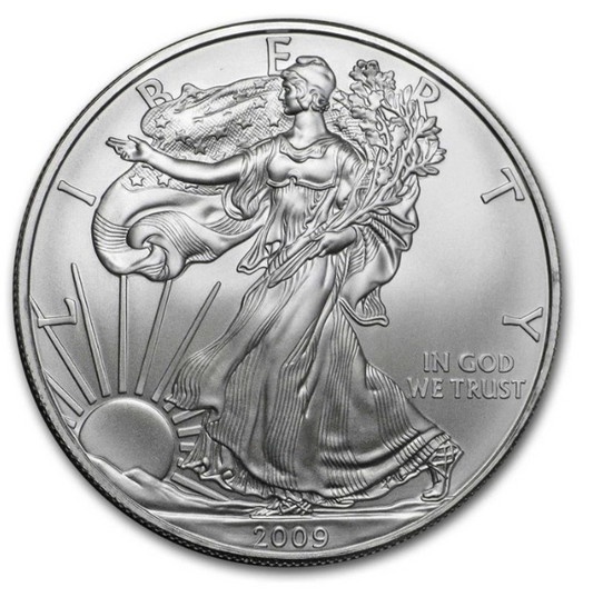 USA American Silver Eagle 2009 1 oz Silber BU in Kapsel