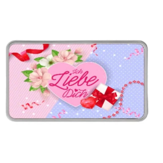 1 Unze Hillmint Barren - Ich liebe Dich Color