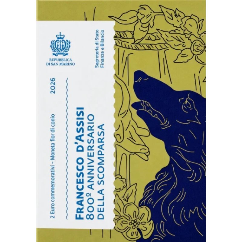 San Marino 2€ 2026 - Franz von Assisi