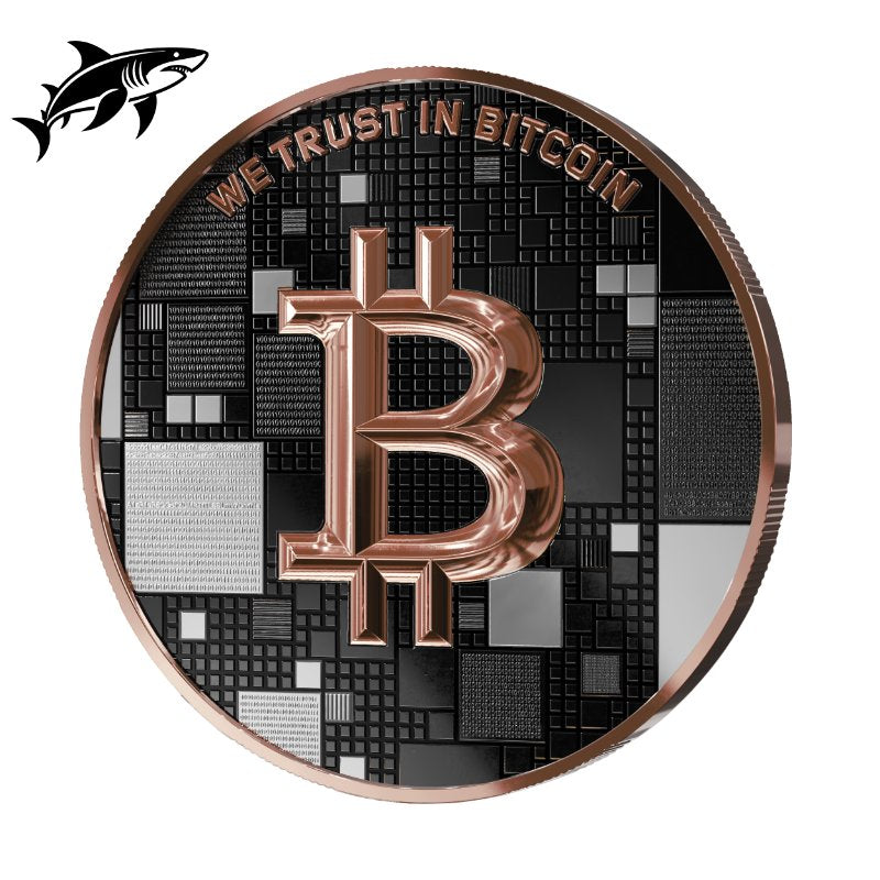 Satoshi Silver 2026 - #6 Shark Bitcoin im Holz Etui
