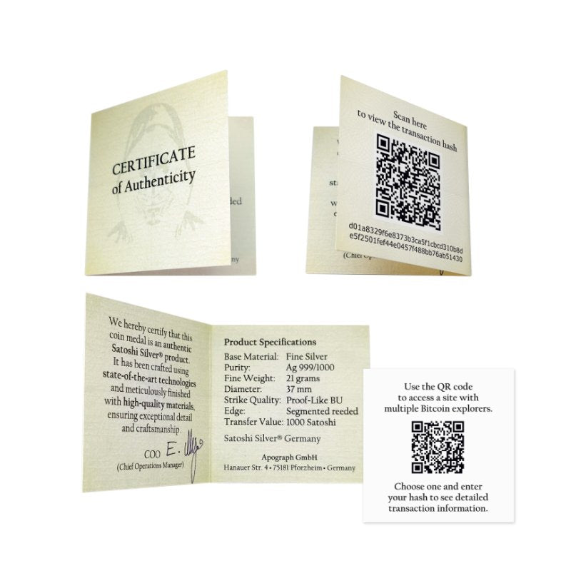 Satoshi Silver 2026 - #1 Shrimp Bitcoin in ApoPAXX