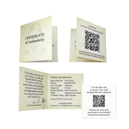 Satoshi Silver 2026 - #1 Shrimp Bitcoin in ApoPAXX