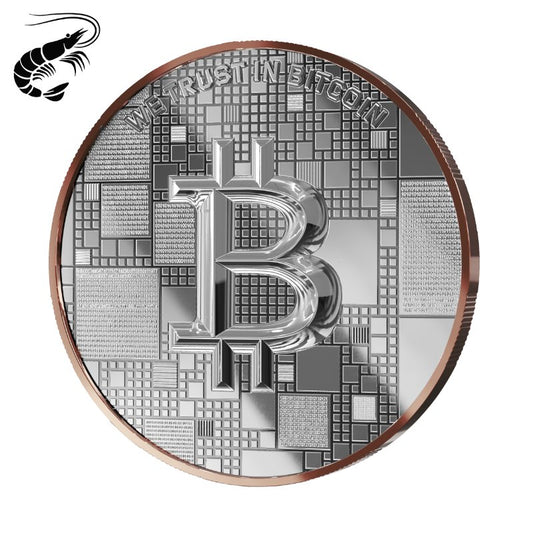 Satoshi Silver 2026 - #1 Shrimp Bitcoin im Holz Etui