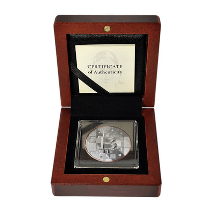 Satoshi Silver 2026 - #1 Shrimp Bitcoin im Holz Etui
