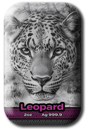 Krakow Mint - 2oz Big Five Leopard Barren 2025 - Edelmetalle Koitz GnbR