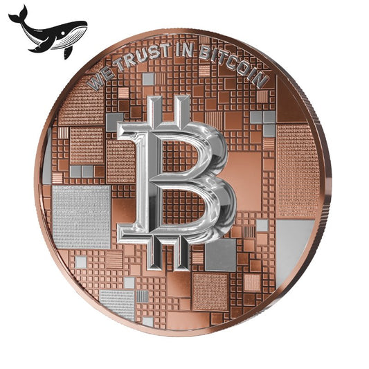 Satoshi Silver 2026 - #7 Whale Bitcoin im Holz Etui