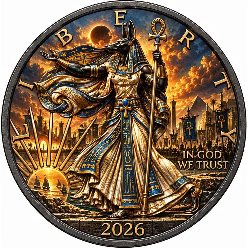 Silver Eagle und 1kg Kupfer Anubis gegen den verfluchten Pharao 2026