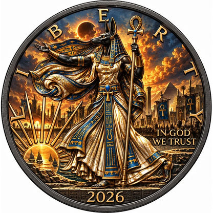 Silver Eagle und 1kg Kupfer Anubis gegen den verfluchten Pharao 2026