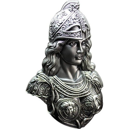 Samoa Athena 2026 2 oz Silber High Relief Antik Finish