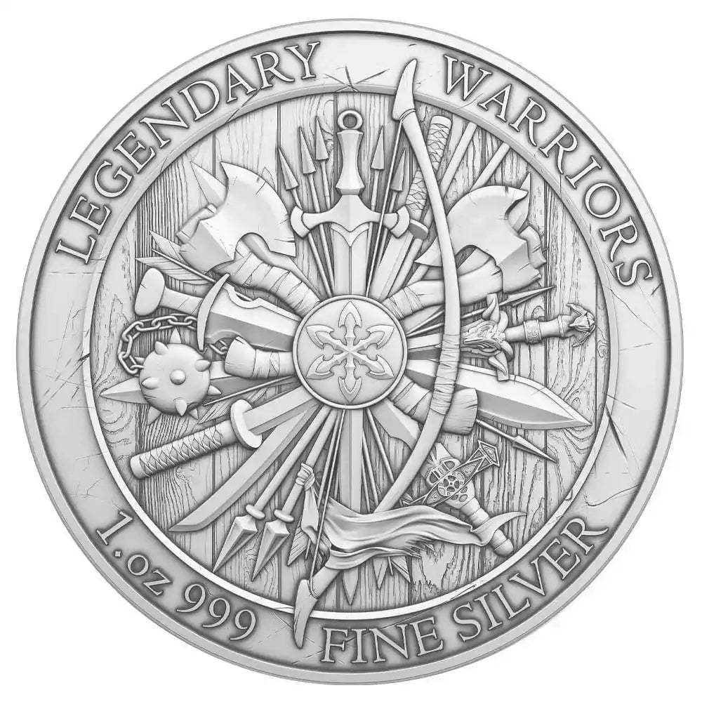 1 oz Silbermedaille Sitting Bull – Legendary Warriors Serie, USA


