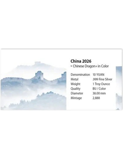China - Chinesischer Drache 2026 Jade Mountains Edition