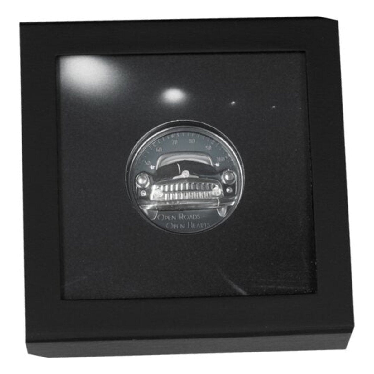 Cook Islands 2 oz Classic Car Open Roads 2021 – Originaletui mit Zertifikat