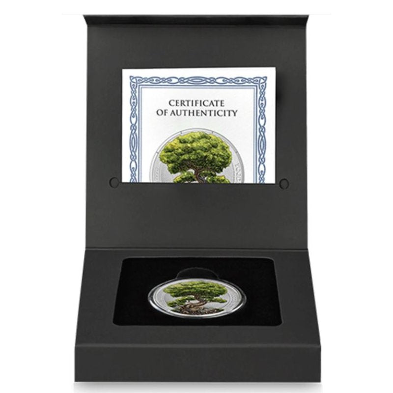 Yggdrasil Sommer 2025 – 1 oz Silbermünze mit sommerlicher Metallic-Veredelung in Kapsel und Box


