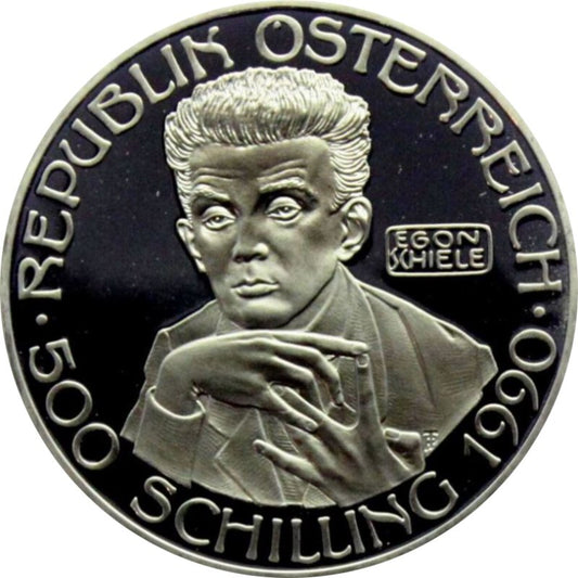 Österreich - 500 Schilling Egon Schiele 1990 PP