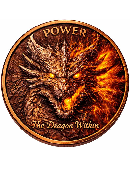 1oz Kupfer Italien - Virtues Dragon 2026