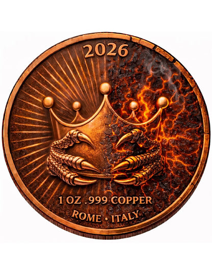 1oz Kupfer Italien - Virtues Dragon 2026