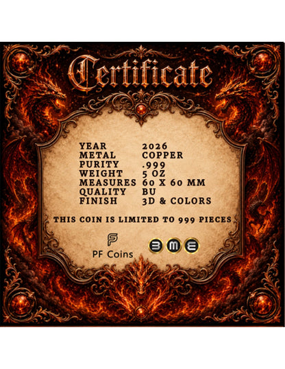 5oz Kupfer - Dragons of Eternal Fire 2026