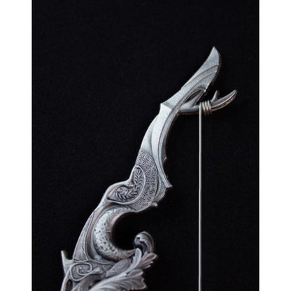 Antike Silbermedaille „Crescent Bow“ – 2 oz – The Divine Weapons Serie mit kunstvollem Bogen-Motiv


