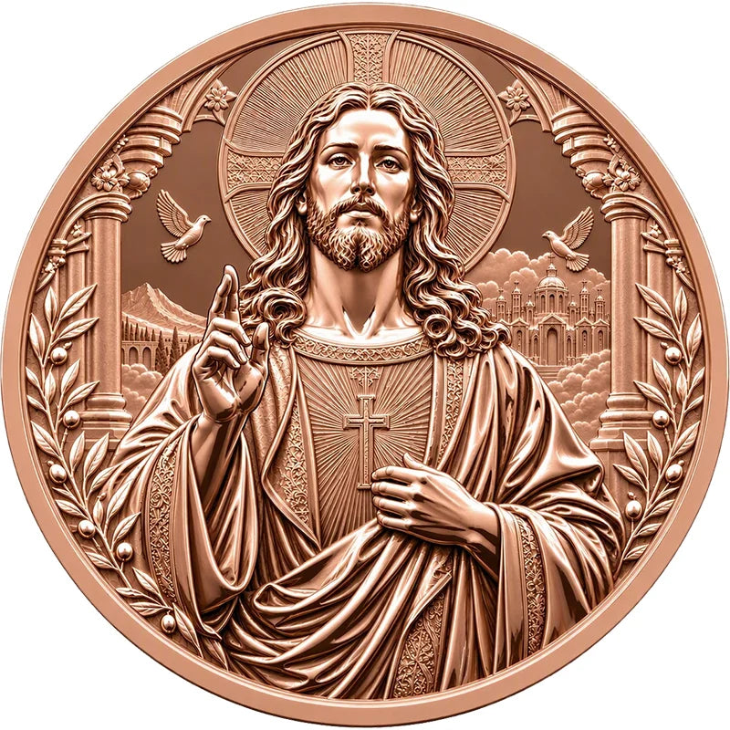ETERNAL SAVIOR 2026 5 oz Kupfermedaille Jesus Christus