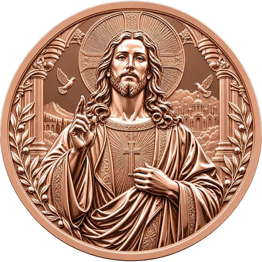 ETERNAL SAVIOR 2026 5 oz Kupfermedaille Jesus Christus