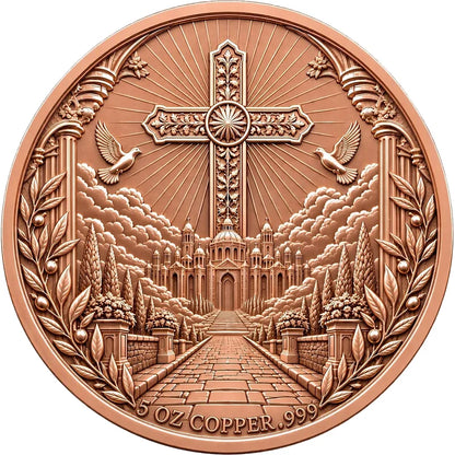 ETERNAL SAVIOR 2026 5 oz Kupfermedaille Jesus Christus