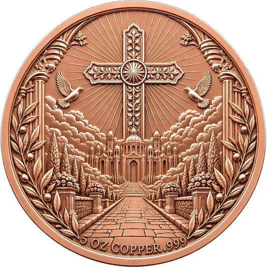 ETERNAL SAVIOR 2026 5 oz Kupfermedaille Jesus Christus