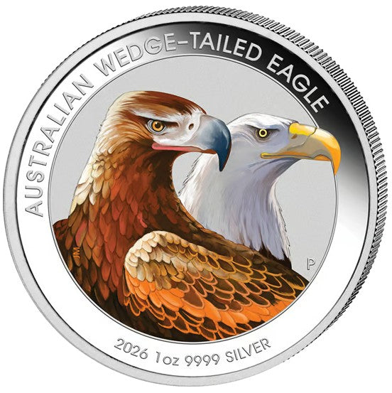 Australian Wedge-Tailed Eagle 2026 Silbermünze Coincard