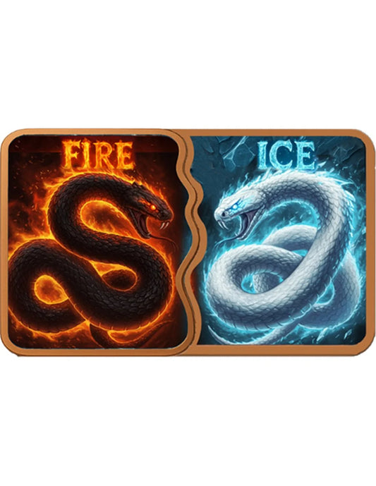2x 5oz Kupfer USA - FIRE & ICE SNAKE Fusion Bar