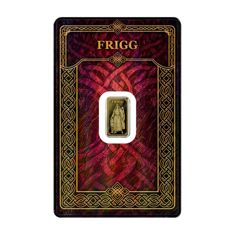 Gods of Germania – Frigg Goldbarren 1/100oz