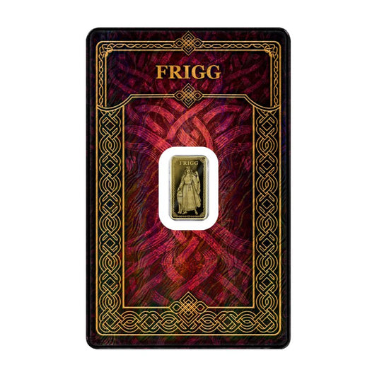 Gods of Germania – Frigg Goldbarren 1/100oz