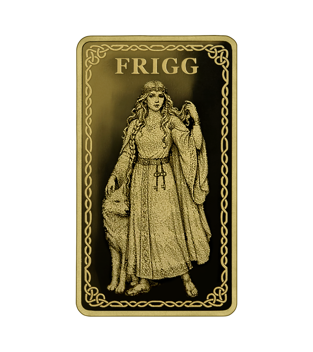 Gods of Germania Frigg Goldbarren 1/100 oz