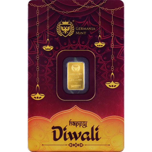 Goldbarren Germania 1 Gramm Diwali