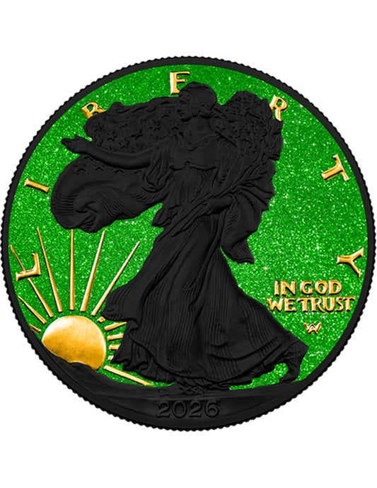 USA - Silver Eagle Green Monster 2026